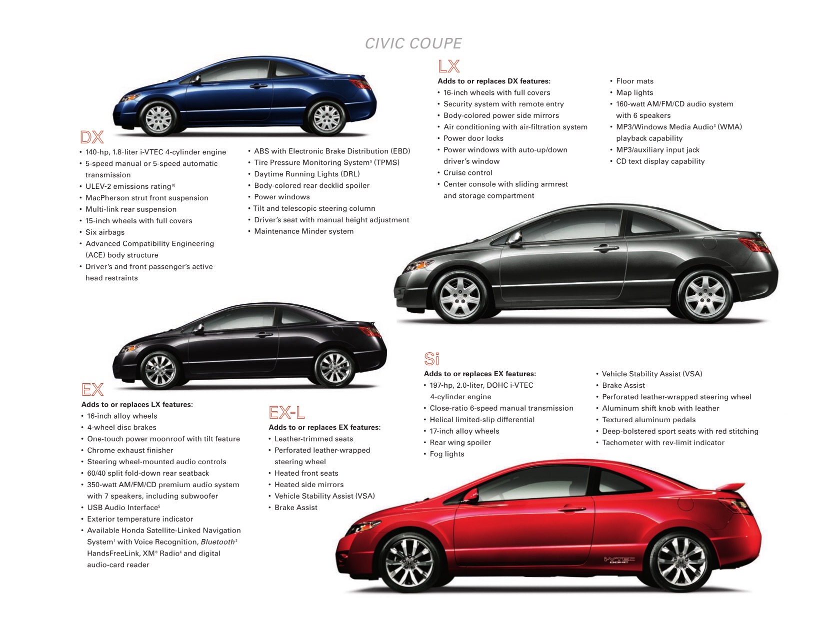2010 Honda Civic Brochure Page 5